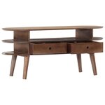 vidaXL Meuble TV 110x35x50 cm Bois d'acacia solide