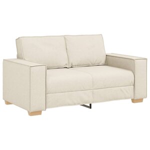 vidaXL Canapé 2 places en lin 120 cm