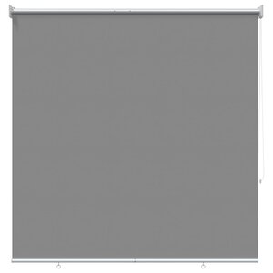 vidaXL Store roulant extérieur protection UV Gris clair Polyester