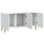vidaXL Meuble TV Blanc 99 x 34 5 x 50 cm Bois d'ingénierie