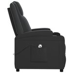 vidaXL Fauteuil Noir Similicuir