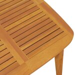 vidaXL Table de jardin 85x85x75 cm Bois d'acacia solide