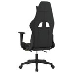 vidaXL Chaise de jeu de massage avec repose-pied Noir et vert clair