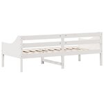 vidaXL Lit de jour sans matelas blanc 90x200 cm bois de pin massif