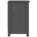 vidaXL Tables de chevet 2 Pièces Gris 40x35x55 cm Bois de pin solide
