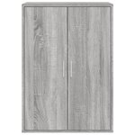 vidaXL Buffets 2 Pièces sonoma gris 60x31x84 cm bois d'ingénierie