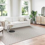 vidaXL Tapis de surface HUARTE Crème 280 x 200 cm Polyester