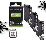 16XL - 3 X NOIR - Stylo Plume  - Grande capacité