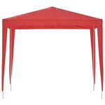 vidaXL Tente de fête 250 x 250 x 240 cm Rouge PE et acier