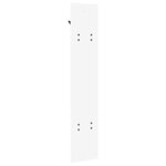 vidaXL Porte-manteau mural Blanc 20 x 1.5 x 100 cm Bois d'ingénierie