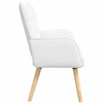 vidaXL Sofa 2 places Blanc 115 x 61 x 87 cm Tissu