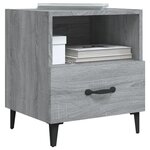 vidaXL Tables de chevet 2 Pièces Sonoma gris Bois d'ingénierie