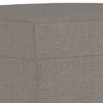 vidaXL Repose-pied Taupe 60x50x41 cm Tissu