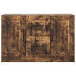 vidaXL Buffet Chêne fumé 89 x 34 5 x 57 cm Bois d'ingénierie