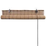vidaXL Store roulant Bambou Marron 120x220 cm