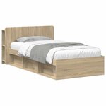 vidaXL Cadre de lit avec rangement Chêne Sonoma 75 x 190 cm