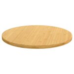 vidaXL Dessus de table Ø70x2 5 cm bambou