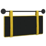 vidaXL Tête de lit suspendue Jaune Velours