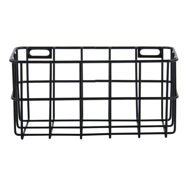 Panier de fil  noir  16 5x8x8cm  y compris fixation