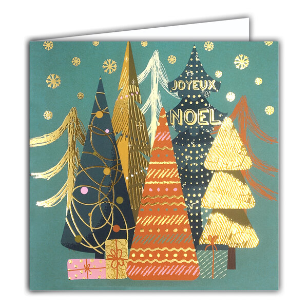Carte Joyeux Noël avec Enveloppe Blanche 15x15cm
