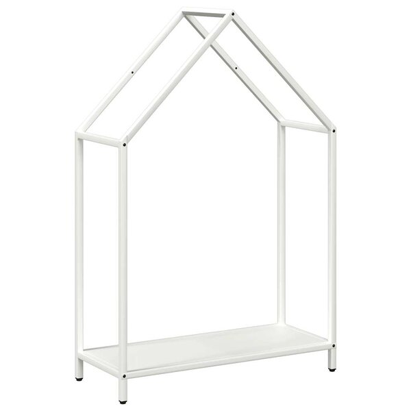 vidaXL Portant de bois chauffage blanc 60x25x90 cm