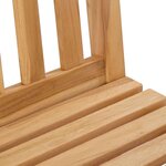 vidaXL Tabouret de bar 2 Pièces Naturel Bois de teck massif