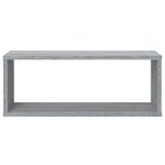 vidaXL Étagères murales cube 2 Pièces Sonoma gris 60x15x23 cm Bois