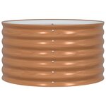 vidaXL Jardinière surélevée Marron 80 x 80 x 44 cm Acier