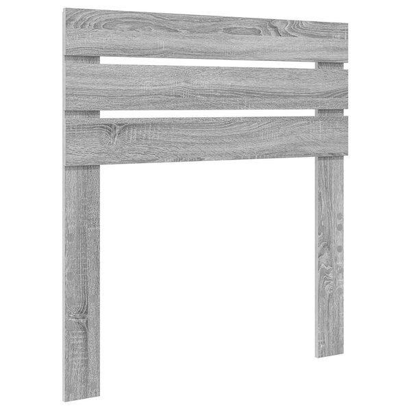 vidaXL Tête de lit Gris Sonoma 75 cm Bois d'ingénierie