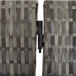 vidaXL Cloison de séparation 4 panneaux gris résine tressée
