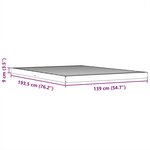 vidaXL Cadre de lit sans matelas cire marron 135x190cm bois pin massif