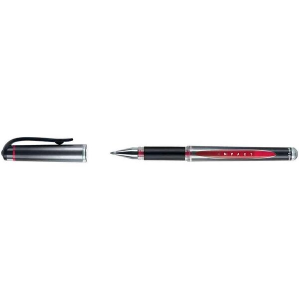 Stylo roller encre gel Impact Broad UM-153S 1 0mm rouge UNI-BALL