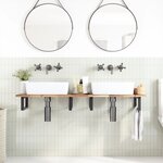 vidaXL Dessus de meuble de salle de bain non traité bois d'acacia