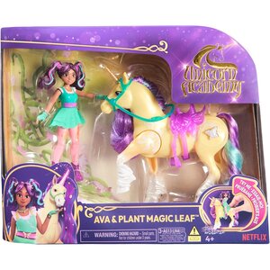 Spin Master 6072482 - Unicorn Academy Licorne Leaf avec Lumières et Poupée Ava