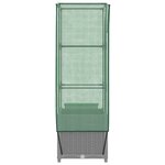 vidaXL Jardinière surélevée avec housse aspect rotin 40x40x139 cm