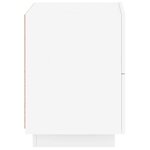 vidaXL Armoire de chevet avec lumières LED blanc bois d'ingénierie