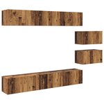 vidaXL Ensemble meuble TV 8 Pièces Bois ancien 60 x 30 x 30.5 cm