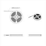 vidaXL Bande LED 2 Pièces Noir et Transparent 3000 mm Cuivre et plastique