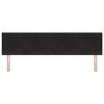 Tête de lit Button Tufted Noire 180 cm Velours
