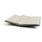 Classeur à bandes pour timbres 64 pages blanches. Couleur - Vert