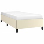 vidaXL Cadre de lit sans matelas crème 80x200 cm similicuir