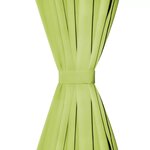 vidaXL Rideau occultant avec boucles 2 Pièces 140 x 175 cm Vert