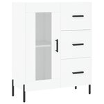 vidaXL Buffet blanc 69 5x34x90 cm bois d'ingénierie