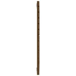 vidaXL Tête de lit murale Marron miel 106x3x91 5 cm Bois massif de pin