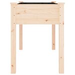 vidaXL Jardinière avec doublure 118x59x76 cm bois massif de sapin