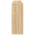 vidaXL Buffets avec lumières LED 3 Pièces chêne sonoma bois d'ingénierie