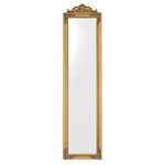 Miroir sur pied inclinable 160 x 40 cm doré 03_0007962