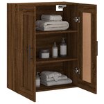 vidaXL Armoire murale chêne marron 69 5x34x90 cm bois d'ingénierie