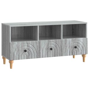 vidaXL Meuble TV 102 x 34 5 x 50 cm Gris Sonoma Bois d’ingénierie