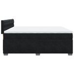 vidaXL Sommier à lattes de lit et matelas Noir 200x200 cm Velours